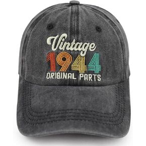 90th 80th 70th 60th 50th 40th 30th Birthday Gifts for Men Women, Vintage 1934 1944 1954 1964 1974 1984 1994 Hat