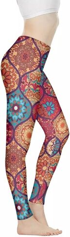 Irisjudy Womens High Waist Workout Leggings for Yoga,Jogging, Novelty Printed Buttery Soft Stretchy Pants Tights Outfit in Saudi Arabia