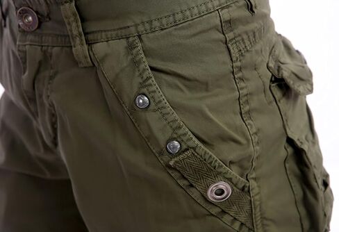 chouyatou Women's Casual Loose Fit Multi-Pockets Twill Bermuda Cargo Shorts in Saudi Arabia