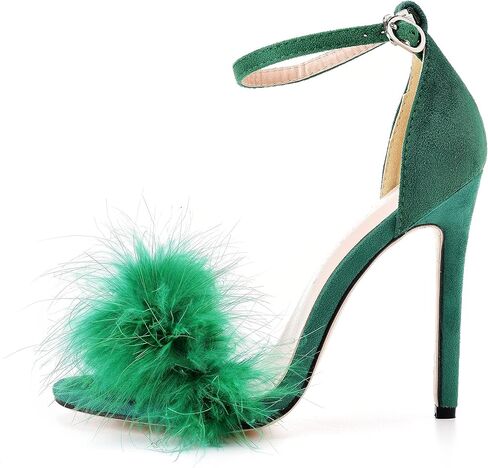 الكريستال الملكة حجم 12 المرأة المفتوحة تو الكاحل حزام رقيق ريشة الخنجر الكعوب الصنادل فستان صندل حزب مساء أحذية عالية الكعب مضخة in Kuwait