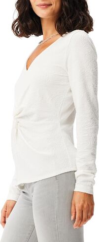 NIC+ZOE Women's Twist Front Lace Knit Top in Saudi Arabia