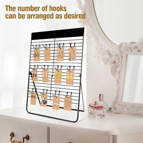 ZYP Earring Display Stand for Selling with 40 Hooks,Metal Jewelry Display Rack Earring Holder Organizer Stand, Jewelry Organizer for Earring Cards, Necklaces, Bracelets in Kuwait