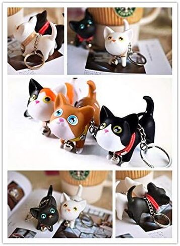 JOYJULY القط هريرة Keyrings سلاسل المفاتيح لمفاتيح السيارة Kawaii رائعتين حقيبة قلادة لعبة، فكرة هدية للفتيات والنساء والرجال in Saudi Arabia