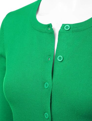 LALABEE Women's Crewneck Long Sleeve Button Down Knit Cardigan Sweater (S-XXL) in Saudi Arabia