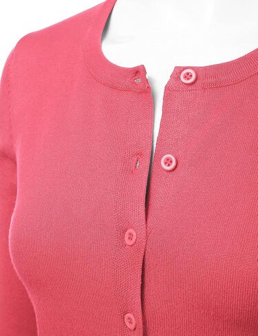 LALABEE Women's Crewneck Long Sleeve Button Down Knit Cardigan Sweater (S-XXL) in Saudi Arabia