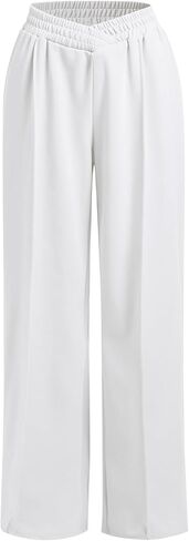 ODIZLI Women's High Waist Wide Leg Pants Casual Trousers Sweatpants Lounge Wear Fashion in Saudi Arabia