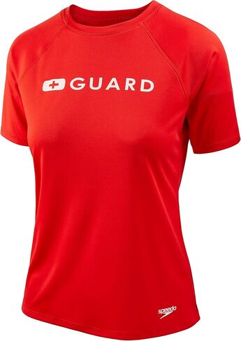 Speedo Women's Guard Uv Swim Shirt Short Sleeve Rashguard in Saudi Arabia
