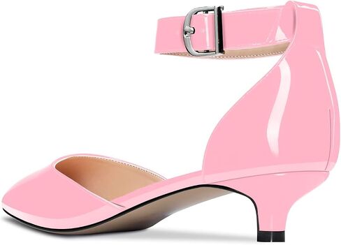Aachcol Women Kitten Low Heel Ankle Strap Pumps Pointed Toe Sandals Dress Shoes Party Office Wedding 1.5 Inch in Saudi Arabia