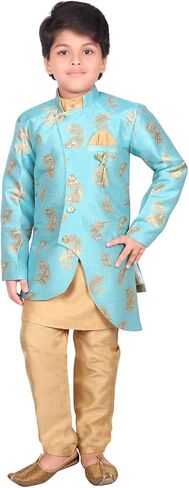 طقم ملابس تقليدية للأطفال من AHHAAAAA، كورتا وبيجامة إندو غربية للأولاد in Kuwait