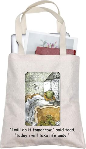 TOBGB مضحك الضفادع هدية الضفدع حمل الحقيبة حقيبة أصدقاء جيدين هدية الضفدع رسم حمل حقيبة العلجوم هدية القصص المصورة هدية (قال العلجوم حمل) in Kuwait