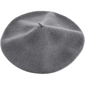 Goclothod French Wool Beret Hat Artist Painter Cute Dome Beret Hat Girls Winter Warm Beanie Cap