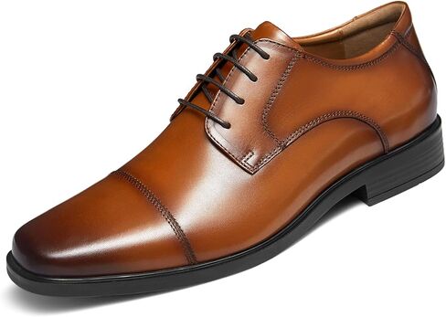Dockorio Mens Oxford Leather Dress Shoes Formal Business Shoes for Men in Kuwait