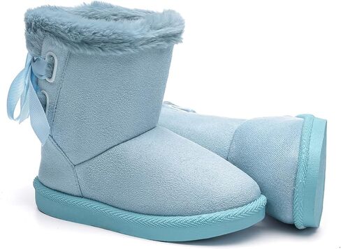 بيجي بيجي أحذية شتوية للأطفال البنات والأولاد وبطانة من الفرو أحذية الثلوج أحذية مسطحة دافئة أحذية خارجية للأطفال (طفل صغير/طفل صغير) in Kuwait