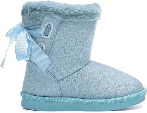 بيجي بيجي أحذية شتوية للأطفال البنات والأولاد وبطانة من الفرو أحذية الثلوج أحذية مسطحة دافئة أحذية خارجية للأطفال (طفل صغير/طفل صغير) in Kuwait