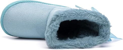 بيجي بيجي أحذية شتوية للأطفال البنات والأولاد وبطانة من الفرو أحذية الثلوج أحذية مسطحة دافئة أحذية خارجية للأطفال (طفل صغير/طفل صغير) in Kuwait