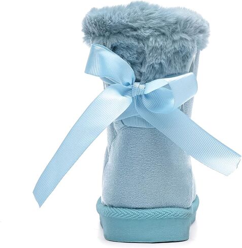 بيجي بيجي أحذية شتوية للأطفال البنات والأولاد وبطانة من الفرو أحذية الثلوج أحذية مسطحة دافئة أحذية خارجية للأطفال (طفل صغير/طفل صغير) in Kuwait