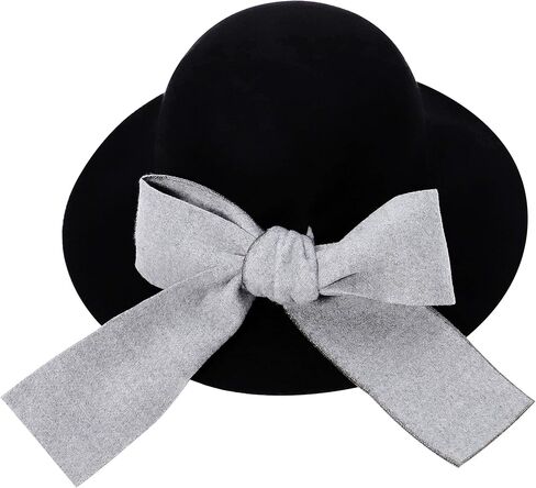 قبعة Bienvenu للأطفال من الصوف بنسبة 100% فيدورا قبعة مرنة للفتيات in Kuwait