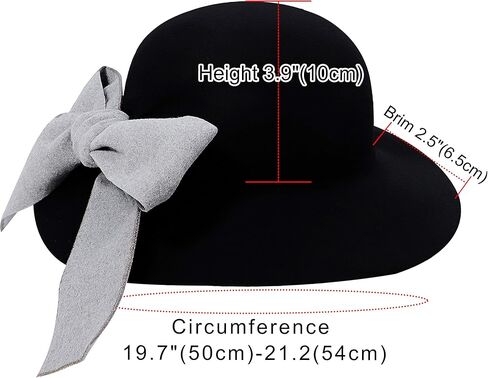 قبعة Bienvenu للأطفال من الصوف بنسبة 100% فيدورا قبعة مرنة للفتيات in Kuwait