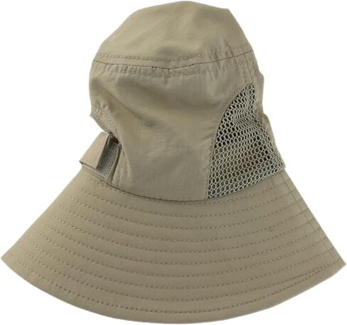 Connectyle UPF 50+ Kids Sun Hat Ponytail Bucket Hat for Girls Summer Beach Hat in Kuwait