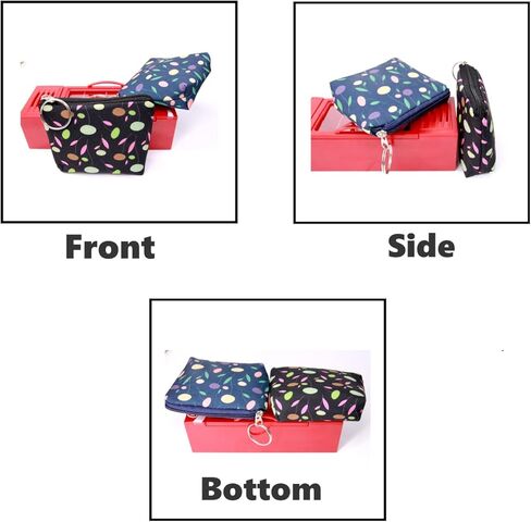 محفظة عملات نسائية من القماش من PHILITA، محفظة عتيقة بسحاب للعملات المعدنية مع حامل للمفاتيح، منظم محفظة العملات المعدنية للكازينو (متعدد الألوان-4) in Kuwait