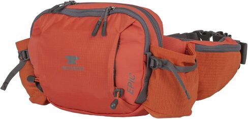 Mountainsmith Epic Lumbar Small الخصر وحزمة Fanny، الجري، المشي لمسافات طويلة، ركوب الدراجات، السفر، والأنشطة الرياضية في الهواء الطلق مع جيوب مزدوجة لزجاجة المياه، أسود تراثي in Saudi Arabia