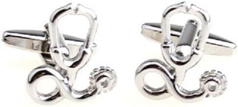 MRCUFF Stethoscope MD Doctor Pair of Cufflinks in a Presentation Gift Box & Polishing Cloth in Saudi Arabia