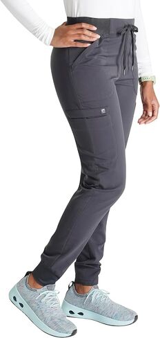 Cherokee Women Mid-Rise Pull-On Scrub Jogger Pant with 4 Pockets and Elastic Jogger Waist - CK138A in Saudi Arabia