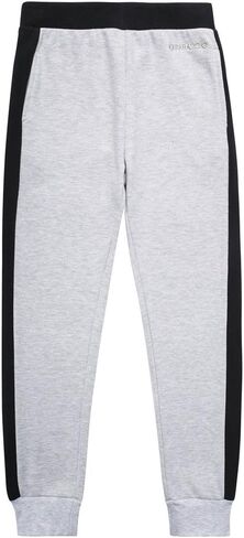 بنطال الركض UNACOO للأولاد كاجوال ناعم من القطن المزغّب الفرنسي سهل الارتداء مع جيبين in Kuwait