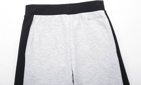 بنطال الركض UNACOO للأولاد كاجوال ناعم من القطن المزغّب الفرنسي سهل الارتداء مع جيبين in Kuwait