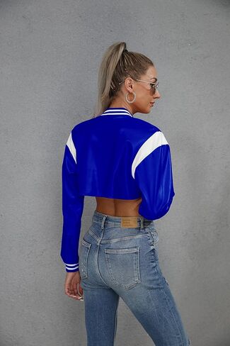 سترات نسائية من الجلد من Wryran - معطف قصير لراكبي الدراجات النارية وخفيف الوزن من جلد البولي يوريثان للنساء in Kuwait