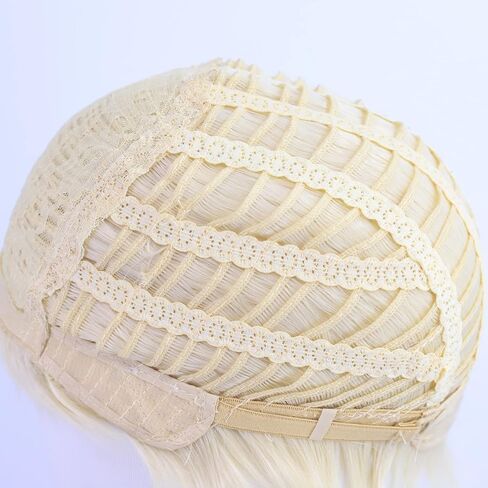 شعر مستعار رجالي قصير أشقر من Cfalaicos مع لحية ولحية ولحية ولحية ولحية ولحية ولحية ولحية ولحية ولحية ولحية ولحية ولحية، شعر مستعار للرجال مقاوم للحرارة (أشقر) in Kuwait