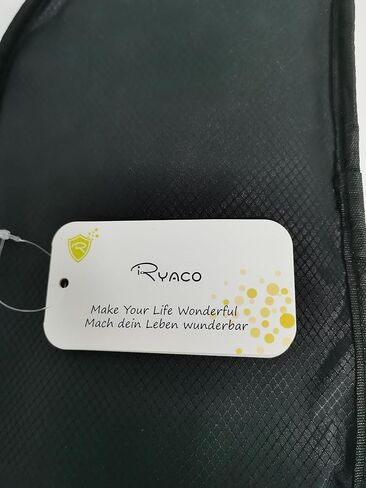 حقيبة ظهر رياضية برباط من رياكو، حقيبة رياضية مقاومة للماء، حجم كبير مع سحاب وجيوب شبكية لزجاجة المياه لصالة الألعاب الرياضية والتسوق والرياضة واليوجا والمدرسة والسباحة والشاطئ (أسود وأخضر نيون) in Kuwait