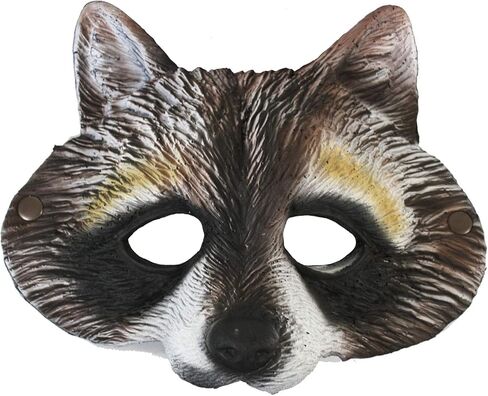 HMS Unisex-Adult's Supersoft Raccoon MASK, Brown, One Size in Saudi Arabia