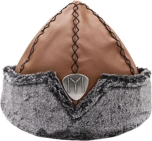 Yasir Turkish Ottoman Bork Hat Ertugrul Dirilis Fur Leather Winter Cap IYI #2006 in Saudi Arabia