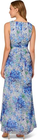 Adrianna Papell Women's Long Printed Gown in Kuwait