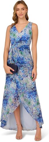 Adrianna Papell Women's Long Printed Gown in Kuwait