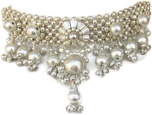 IndiaStop 8mm Howlite Beads Long Boho Link Chain Necklace 30 inches | 7 inch Tassel | Novelty Unique Fashion Jewelry | Gypsy Hippie Festival Style in Kuwait