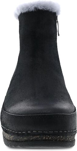 Dansko Women's Mitzy Boot - Lightweight Outsole and Durable, Comfortable Ride on Patented Stapled Construction - Faux Fur Collar and Inside Zip in Saudi Arabia