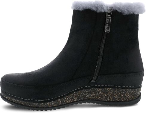 Dansko Women's Mitzy Boot - Lightweight Outsole and Durable, Comfortable Ride on Patented Stapled Construction - Faux Fur Collar and Inside Zip in Saudi Arabia