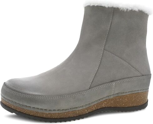 Dansko Women's Mitzy Boot - Lightweight Outsole and Durable, Comfortable Ride on Patented Stapled Construction - Faux Fur Collar and Inside Zip in Saudi Arabia