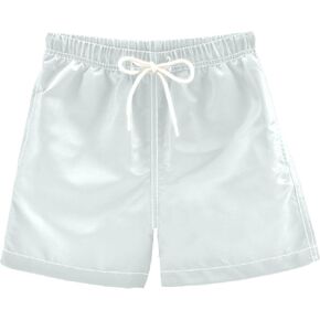 Beige Boys Swim Trunks Toddler Swim Board Shorts Quick Dry Little Boy Swimwear Bathing Suits