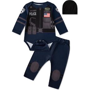 زي InBakjade للأطفال الأولاد للهالوين زي شرطة SWAT زي شريف الهالوين للحفلات in Kuwait