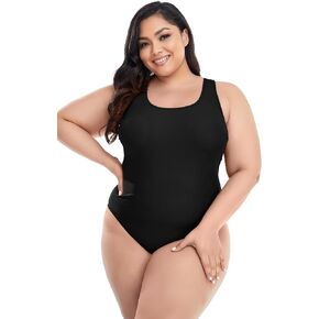 بدلة سباحة نسائية من قطعة واحدة من Annbon بتصميم عتيق مقاس كبير، بدلة سباحة مونوكيني محافظة in Kuwait