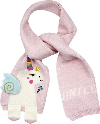 Eilova Orityle Winter Kids Scarf Cute Unicorn Knit Scarves Shawl Wrap Soft Warm Neck Warmer for Toddler Little Girls Boys in Saudi Arabia