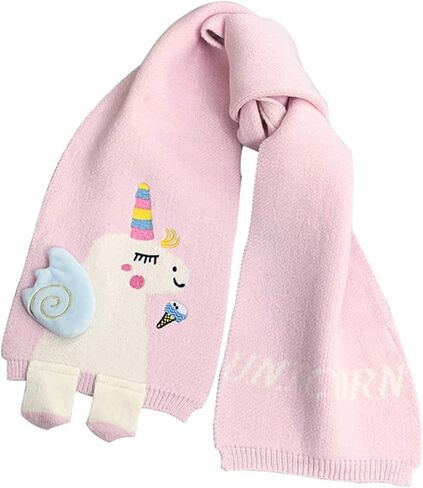 Eilova Orityle Winter Kids Scarf Cute Unicorn Knit Scarves Shawl Wrap Soft Warm Neck Warmer for Toddler Little Girls Boys in Saudi Arabia