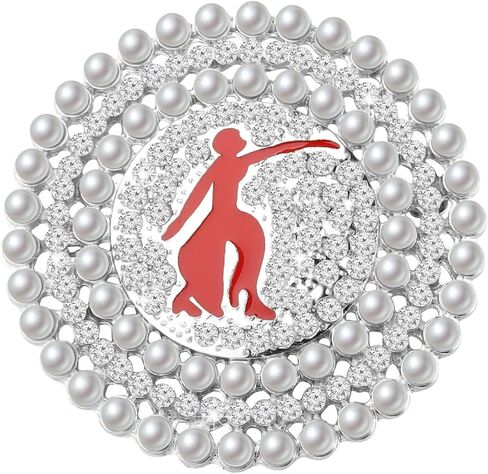 POTIY DST Sorority Brooch DST Jewelry Sorority Jewelry DST Brooch Black Greek Life in Saudi Arabia