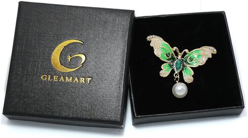 شارة دبوس بروش كريستال على شكل فراشة من Gleamart للنساء in Saudi Arabia