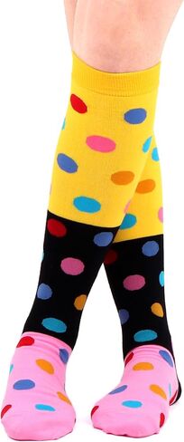 WeciBor 30 زوجًا من الجوارب النسائية العشوائية المضحكة متعددة الأنماط جوارب طويلة إلى الركب بالجملة in Kuwait