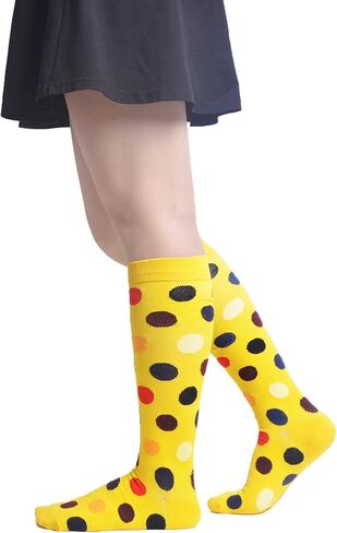 WeciBor 30 زوجًا من الجوارب النسائية العشوائية المضحكة متعددة الأنماط جوارب طويلة إلى الركب بالجملة in Kuwait