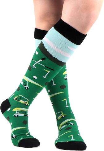 WeciBor 30 زوجًا من الجوارب النسائية العشوائية المضحكة متعددة الأنماط جوارب طويلة إلى الركب بالجملة in Kuwait